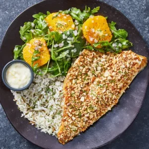 Bar en croute d'amandes